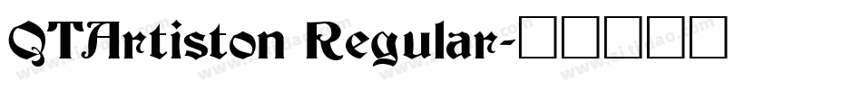 QTArtiston Regular字体转换